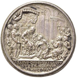 reverse: MEDAGLIE PAPALI. ROMA. Benedetto XIII (1724-1730). Medaglia Anno I 