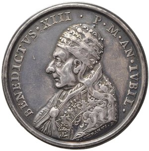 obverse: MEDAGLIE PAPALI. ROMA. Benedetto XIII (1724-1730). Medaglia anno I (1725) 