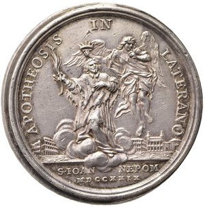 reverse: MEDAGLIE PAPALI. ROMA. Benedetto XIII (1724-1730). Medaglia anno VI  