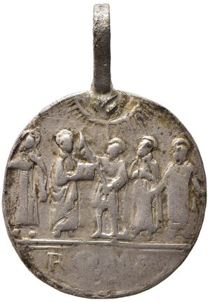 reverse: MEDAGLIE RELIGIOSE. ROMA. Sec. XVIII. Medaglia con Madonna di Loreto Ag (4,61 g). qBB