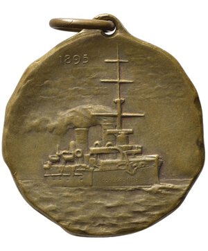 reverse: NAVI. Medaglia 1895 Regia Marina Incrociatore corazzato 
