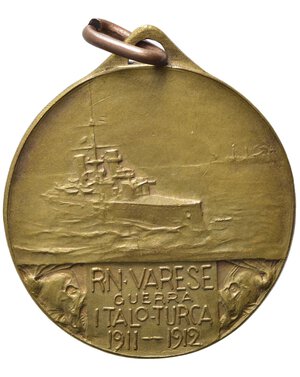 reverse: NAVI. Medaglia 1912 Regia nave 