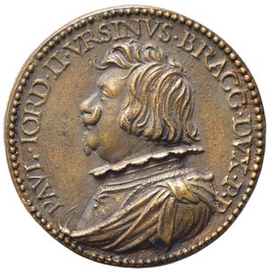obverse: PERSONAGGI. Paolo Giordano II Orsini (1591-1656) Duca di Bracciano e Principe consorte di Piombino. Medaglia 1635 AE (18,3 g - 31,8 mm). Coniazione postuma. SPL