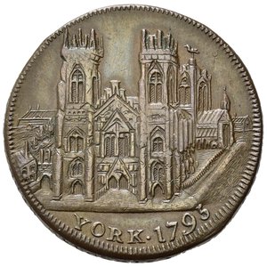 reverse: Gettoni. Gran Bretagna. York. Token 1/2 penny 1793  