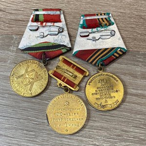 reverse: MEDAGLIE. UNIONE SOVIETICA. CCCP. Lotto di 3 medaglie. SPL