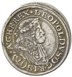 obverse: AUSTRIA. Leopoldo I (1657-1705). 6 Kreuzer 1680 Ag (3,17 g). BB