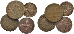 obverse: ZECCHE ITALIANE. Lotto di 4 monete da catalogare (Mantova, Genova, Modena, Venezia). MB