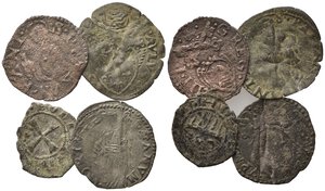 obverse: ZECCHE ITALIANE. Lotto di 4 monete da catalogare (Senato Romano, Stato Pontificio). MB