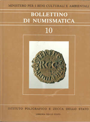 obverse: A.A.V.V. - Bollettino di Numismatica N. 10. Ril. ed. Roma 1988 pp. 237 con ill e tavole nel testo ottimo stato  