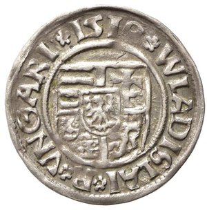 obverse: UNGHERIA. Wladislaw II (1490-1516). Denar KG. Ag (0,60 g). BB