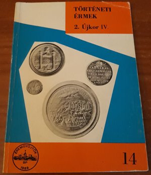 obverse: HUSZAR L. Catalogo delle medaglie ungheresi 1705-1740 del Museo Nazionale di Ungheria. Budapest 1969. pp. 76, Il. nel testo in b/n. ril.edit. Buono stato. 
