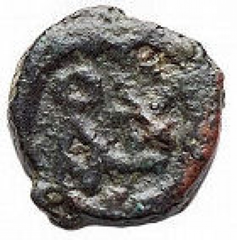 obverse: Bizantini - Anastasio. 491-518 d.C.Nummo. AE.D/ Busto diademato a destra. R/ Monogramma. Peso gr 0,92. Morello 12/7e.qBB/BB+.Patina verde scuro.R.
