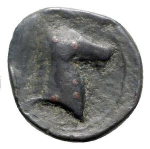 reverse: Sicily, Carthaginian Domain, c. 4th-3rd century BC. Æ (19.5mm, 5.90g, 11h). Palm tree with two dates. R/ Horse s head r. Lindgren 626; HGC 2, 1669. VF - Good VF