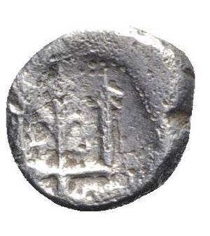 reverse: Thrace, Byzantion, c. 387/6-340 BC. AR Hemidrachm (12.5mm, 1.75g, 11h). Forepart of bull l. R/ Trident. HGC 3.2, 1388. Good Fine