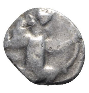 obverse: Achaemenid Kings of Persia, c. 485-420 BC. AR Siglos (14.5mm, 5.39g). Persian king or hero, wearing kidaris and kandys, quiver over shoulder, in kneeling-running stance r., holding spear and bow. R/ Incuse punch. Carradice Type IIIb. Good Fine