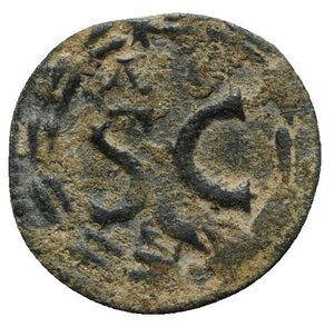 reverse: Elagabalus (218-222). Seleucis and Pieria, Antioch. Æ (19.5mm, 4.65g, 6h). Radiate head r. R/ S • C, Δ Є above, eagle below; all within laurel wreath. McAlee 788c. Green patina, near VF