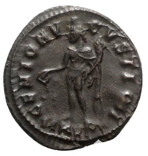 reverse: Galerius (305-311). Æ Follis (23mm, 5.12g, 12h). Nicomedia, 308-310. Laureate head of r. R/ Genius standing facing, head l., holding patera and cornucopiae; SMNΓ. RIC VI 54a. Good VF