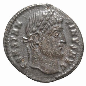 obverse: Constantine I (307/310-337). Æ Follis (19mm, 2.65g, 12h). Cyzicus, 325-6. Laureate head r. R/ Camp-gate surmounted by two turrets, star above; SMKΓ•. RIC VII 34. VF