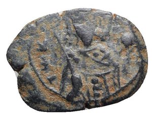 obverse: Alexius I Comnenus (1081-1118). Æ Tetarteron (20mm, 2.99g, 6h). Crowned facing bust, holding cross-sceptre and globus cruciger. R/ Decorated voided cross with x at centre and C-Φ/AΛ-Δ in quarters. DOC 40; Sear 1931. Near VF