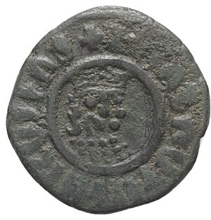 obverse: Cilician Armenia, Levon I (1198-1219). Æ Tank (29mm, 8.60g, 6h). Crowned leonine head facing slightly r. R/ Patriarchal cross; five-pointed star to l. and r. Cf. CCA 740. Near VF