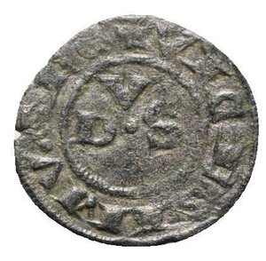 obverse: Italy, Macerata. Giovanni XXII (1320-1334). BI Picciolo (15mm, 0.52g, 7h). Cross. R/ DVS. Biaggi 1090. VF