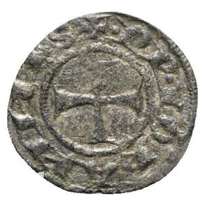 reverse: Italy, Macerata. Giovanni XXII (1320-1334). BI Picciolo (15mm, 0.52g, 7h). Cross. R/ DVS. Biaggi 1090. VF