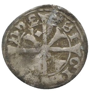 reverse: Italy, Merano. Sigismondo (1439-1490). AR Grosso (19mm, 0.94g). Eagle. R/ Cross. Biaggi 1206. Flan bent, near VF
