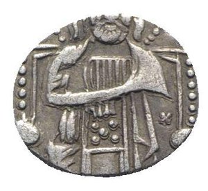 obverse: Italy, Venezia. Uncertain. AR Grosso (12mm, 0.70g, 6h). Doge and S. Marco standing facing, holding banner between them. R/ Christ, nimbate, seated facing on decorated throne, holding book of Gospels. Flan cut, otherwise near VF