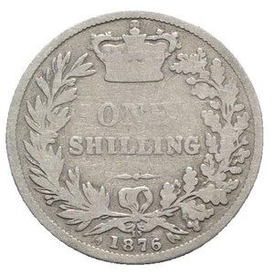 reverse: Great Britain, Victoria (1837-1901). AR 1 Shilling 1876 (23mm, 5.17g, 6h). Head l. R/ Crown and wreath. KM 734. Fine - Good Fine 