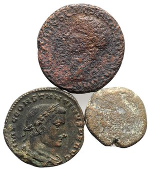 obverse: Lot of 3 Roman Imperial Æ coins, to be catalog. Lot sold as is, no return