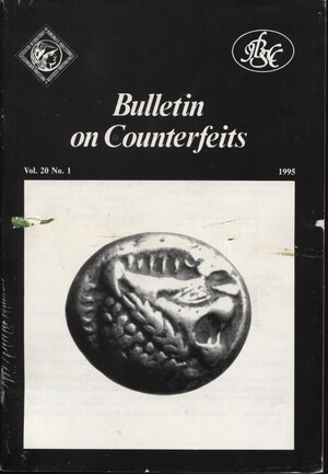 obverse: AA.VV. – Bulletin on counterfeits. Vol. 20  n. 1. 1995.  pp. 31, tavv. e ill. nel testo. ril ed buono stato, raro e imp. originale