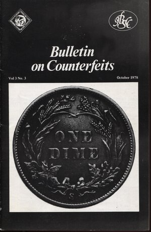 obverse: AA.VV. – Bulletin on counterfeits. Vol. 3. 1978. n.3.  pp. 59 - 83, tavv. e ill. nel testo. ril ed ottimo stato, raro e importante. originale