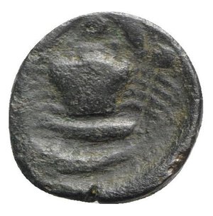 reverse: Sicily, Akragas, c. 416-406 BC. Æ Hexas (19mm, 6.70g, 12h). Eagle standing r. on bird. R/ Crab; two pellets flanking; below, two fish l. CNS I, 64; HGC 2, 146. VF
