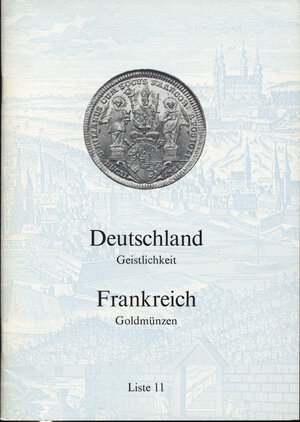 obverse: BANK  LEU AG. – Zurich, May, 1975. Liste 11. Deutschland – Frankreich.  Pp. 13,  nn. 139,  tavv. 9. Ril ed. ottimo stato.