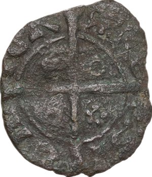 reverse: Sciacca.  Federico IV il Semplice (1355-1377).. Denaro