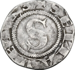 obverse: Siena.  Repubblica (1180-1390). Grosso con simbolo pigna