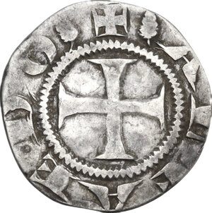 reverse: Siena.  Repubblica (1180-1390). Grosso con simbolo pigna