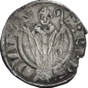 reverse: Volterra.  Ranieri de  Ricci, vescovo (1291-1301). Grosso agontano da 20 denari