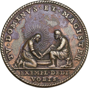 reverse: Clemente IX (1667-1669), Giulio Girolamo Rospigliosi.. Medaglia annuale, A. I