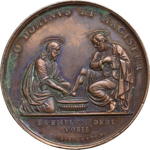 reverse: Pio IX  (1846-1878), Giovanni Mastai Ferretti.. Medaglia A. V per la Lavanda