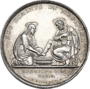 reverse: Pio IX  (1846-1878), Giovanni Mastai Ferretti.. Medaglia A. XI per la Lavanda