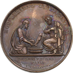reverse: Pio IX  (1846-1878), Giovanni Mastai Ferretti.. Medaglia A. XVII per la Lavanda