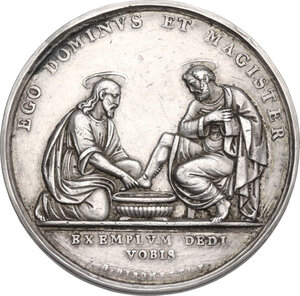 reverse: Pio IX  (1846-1878), Giovanni Mastai Ferretti.. Medaglia A. XIX per la Lavanda