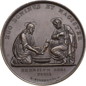 reverse: Pio IX  (1846-1878), Giovanni Mastai Ferretti.. Medaglia A. XX per la Lavanda