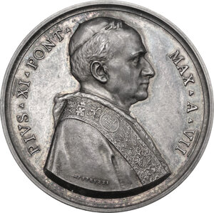 obverse: Pio XI (1922-1939), Achille Ratti. Medaglia annuale A. VII