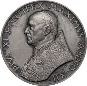 obverse: Pio XI (1922-1939), Achille Ratti. Medaglia annuale, A. XII