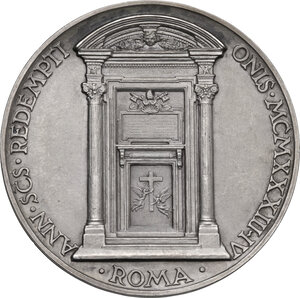 reverse: Pio XI (1922-1939), Achille Ratti. Medaglia annuale, A. XII