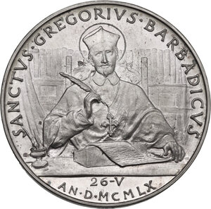 reverse: Giovanni XXIII (1958-1963), Angelo Roncalli. Medaglia annuale, A.III, Canonizzazione di Gregorio Barbadico