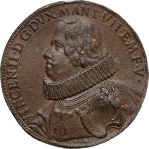obverse: Vincenzo II Gonzaga (1626-1627), duca di Mantova.. Medaglia al tipo del ducatone 1627