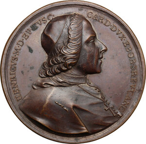 obverse: Enrico Benedetto Maria Clemente Stuart (1725-1807), arcivescovo e cardinale britannico. . Medaglia 1766